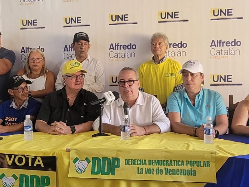Derecha Democrática Popular se suma a la candidatura de Alfredo Catalán en El Hatillo